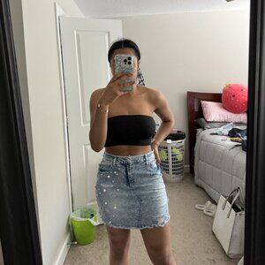 Skirt Size 7 Junior Distressed Raw Hem